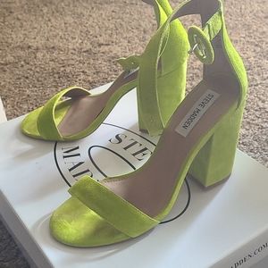 Steve Madden heeled sandals lime